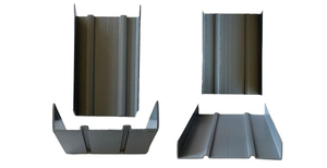 U DE SOL NERVURE 100mm GRIS FONCE Mat.recyclé,ne pas stocker à l'extérieur